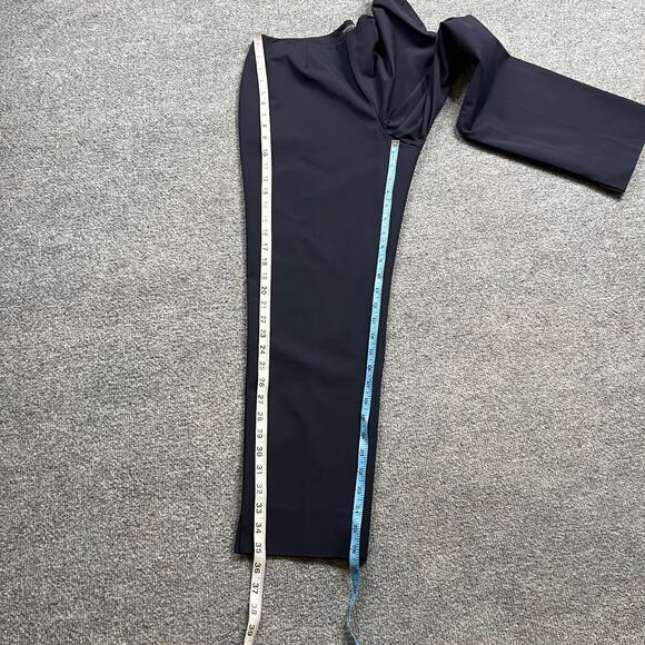 Lafayette 148 New York Trousers Womens 6 Nautical Mid Rise Crepe Side Zip Pant - Picture 5 of 10